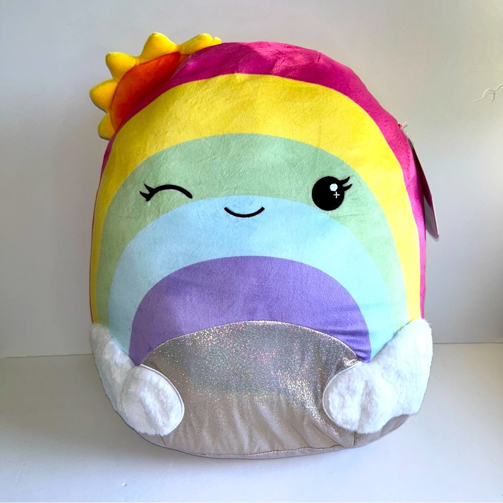 Sunshine 🌈 Rainbow & Cloud with Sun Rays Original Squishmallow NWT